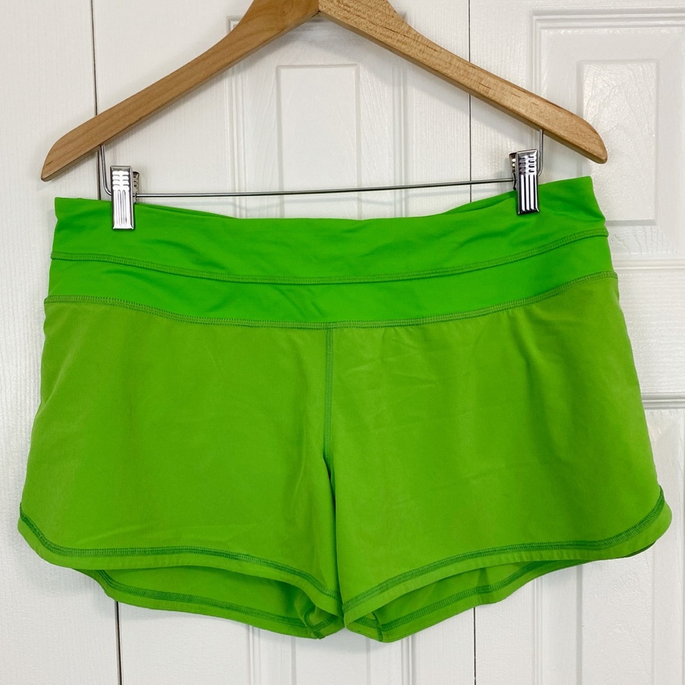 Lululemon green athletic shorts size 10
